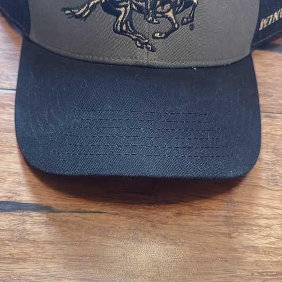 Winchester Snapback Hat Cap Black Gray Mesh - Picture 3 of 11